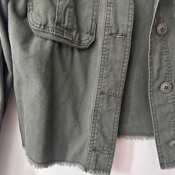 Aeropostale Frayed Military Jacket Size Small - Picture 5 of 7